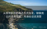 从努努影院的表达方式出发，聊聊类比的适用范围：用通俗话说清楚