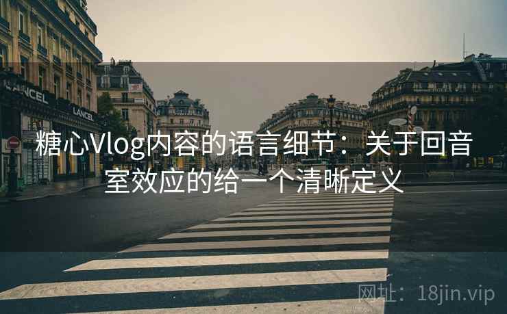 糖心Vlog内容的语言细节：关于回音室效应的给一个清晰定义